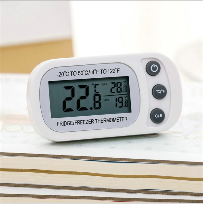 

waterproof upgraded Refrigerator Aquarium Kitchen Electronic LCD Max-Min Thermometer Digital Thermo Temperature Meter
