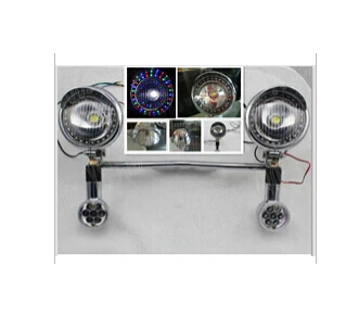 

LED Turn Signal Angel Eye Spot light Bar For Honda Shadow Spirit Sabre Aero ACE Steed VLX 400 600 1100 DLX VTX1300 1800 Magna VF