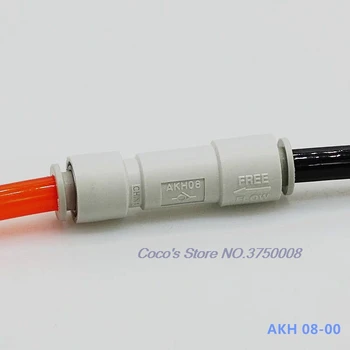 

10 pcs AKH08-00 single - way valve is directly connected with plastic 8mm Inner Diameter Quick connector SMC Type
