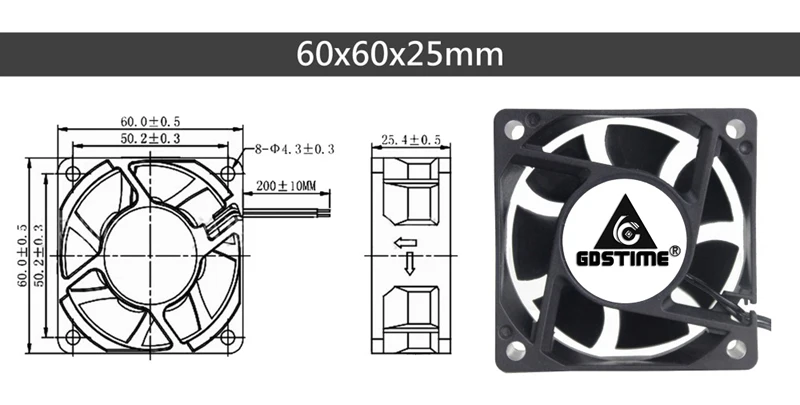Gdstime EC Бесщеточный вентилятор охлаждения переменного тока 110 в 120 в 220 в 240 В шарикоподшипник осевой вентилятор 60 мм 80 мм 90 мм 120 мм