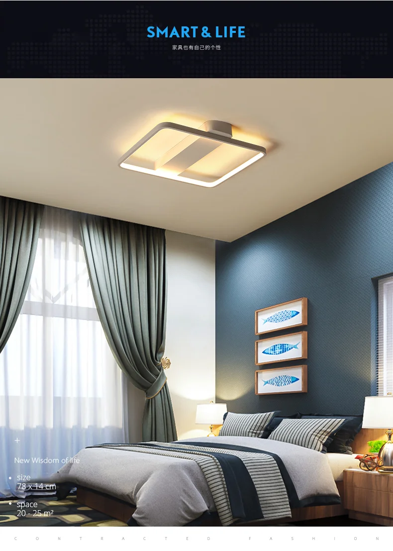 DX Classic Square Led Ceiling Lights (2)