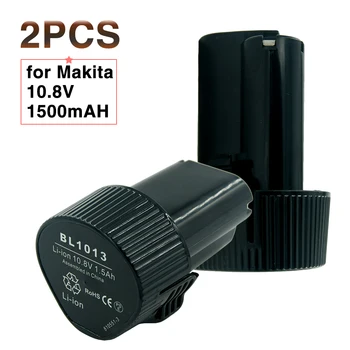 

2PCS 10.8v/12V 1500mAh BL1013 Rechargeable Lithium Battery for Makita Power Tool BL1014 DF030 DF330 TD090 TW100 HS300 JR100