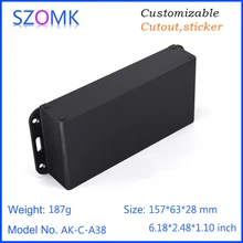 4 шт., 28*157*63 мм настенное крепление алюминиевый корпус коробка электроника экструдированный алюминиевый профиль корпус для электронного устройства