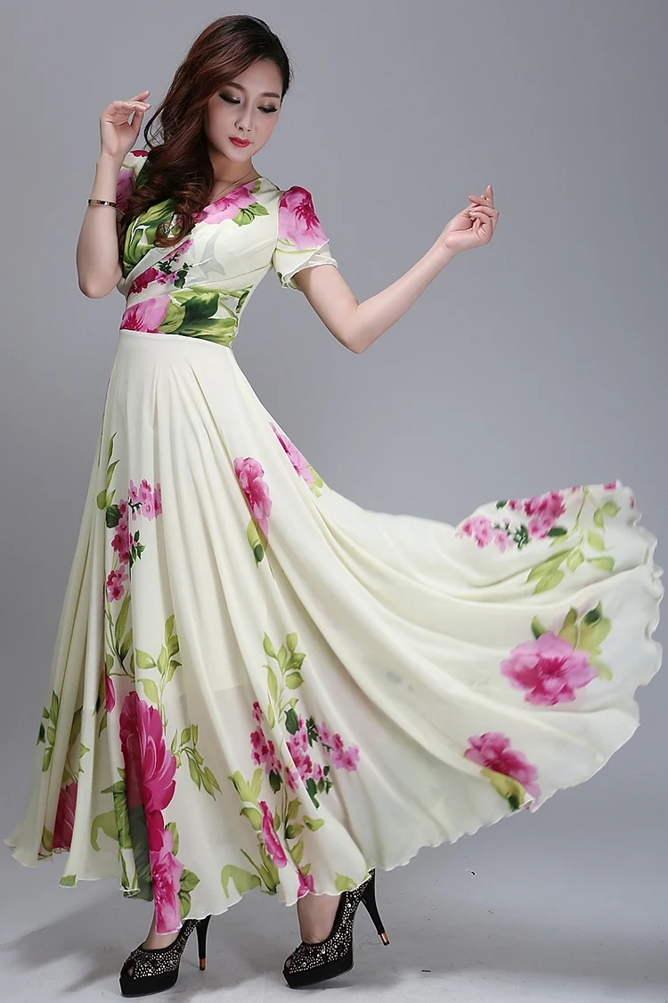 2014 New Fashion Original Brand Quality Elegant Colorful Flower Printed