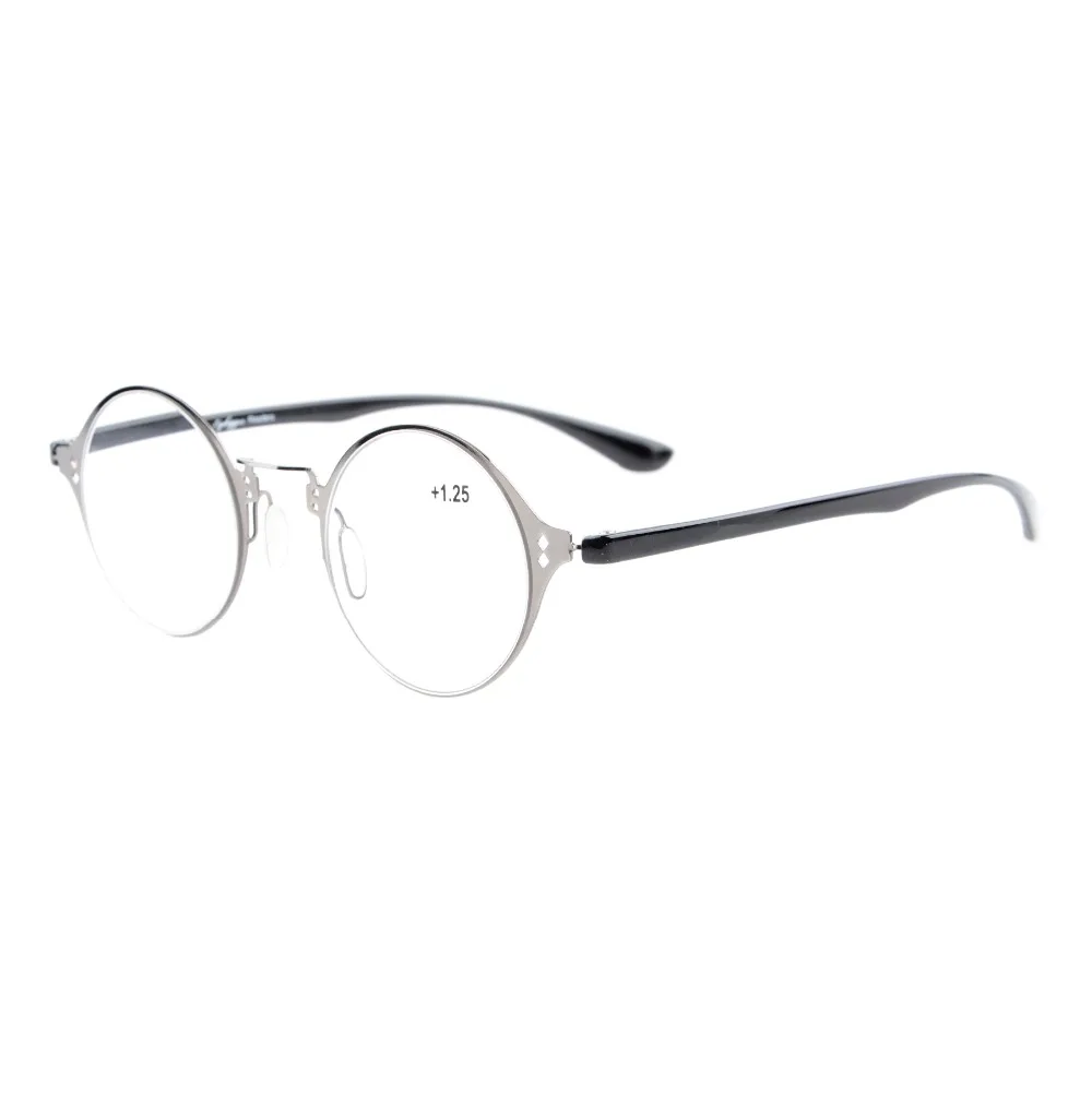 R12618 Eyekepper легкие гибкие круглые очки для чтения уникальные стильные кристально чистое видение+ 0,50-+ 4,00