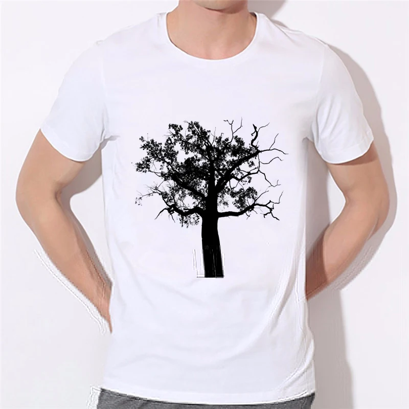 Printed T shirts hand painted O Neck Tree t shirt Clothing Abstract Fashion Casual Boy Tees Tops 11#|fashion tees|tee topmen t-shirt - AliExpress