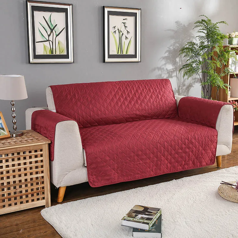 

Sofa Couch Cover Chair Throw Pet Dog Kids Mat Furniture Protector Reversible Washable Removable Armrest Slipcovers 1/2/3 Seat