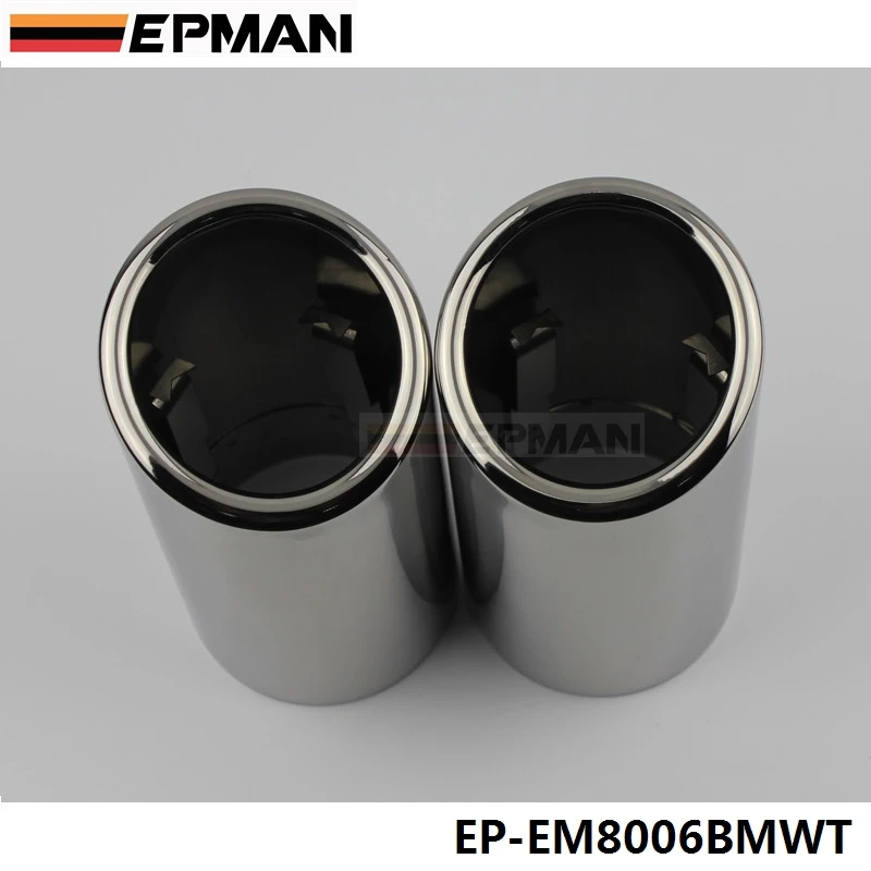 Хром 304 Нержавеющая сталь глушитель наконечник для BMW 325i E90/F35/F30 EP EM8006BMWT|tips|tips exhausttip