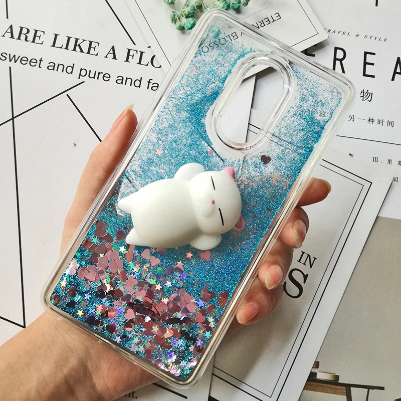Cute 3D Squishy Cat Case For Xiaomi Redmi 5 5 plus 4X 4A 5A Note 5 pro 4 3 4X Luxury Glitter Quicksand Phone Case Redmi note 5A prime Cover (14)