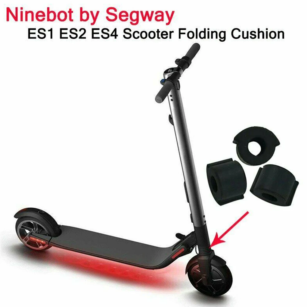 2PCS Easy Install Shock Proof Folding Protector Electric Scooter Cushion Silicone Pad Wearproof Durable For Ninebot ES1 ES2 ES4