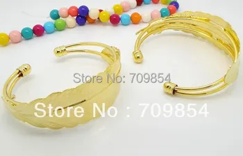 

free shiping!!! 100pcs/lot 55*60mm gold plated bracelet jewelry findings