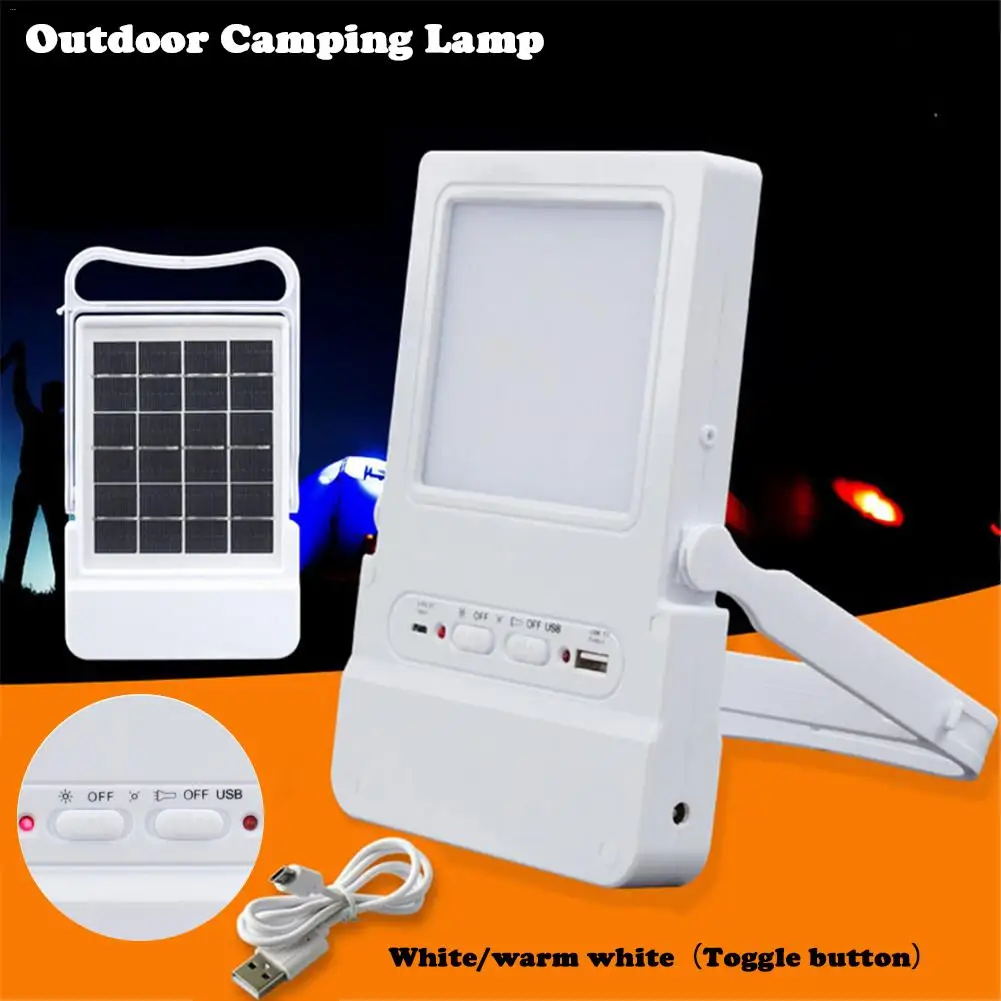 Portable Solar charging emergency light 5W LED Outdoor Camping Lamp
