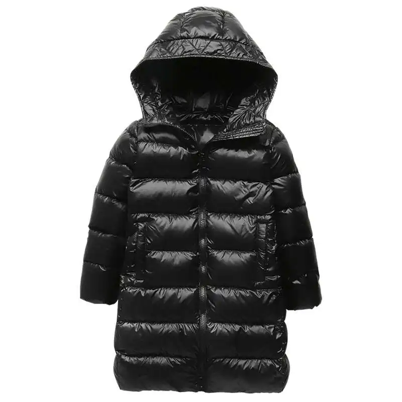 

2018 Winter Children Jackets for Boys Girls Outerwear Kids Warm Duck Down Coats Hooded Teenage Parka Long Padded Jacket Overcoat