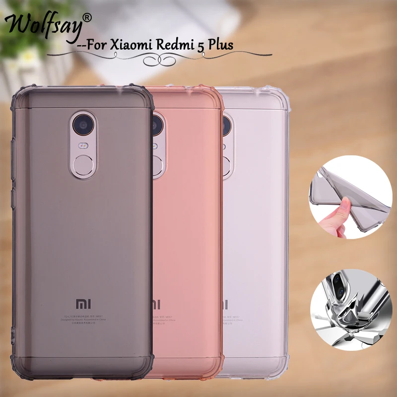 

Xiaomi Redmi 5 Plus Case Shockproof Soft TPU Air Cushion Phone Case For Xiaomi Redmi 5 Plus Cover For Xiaomi Redmi 5 Plus Fundas