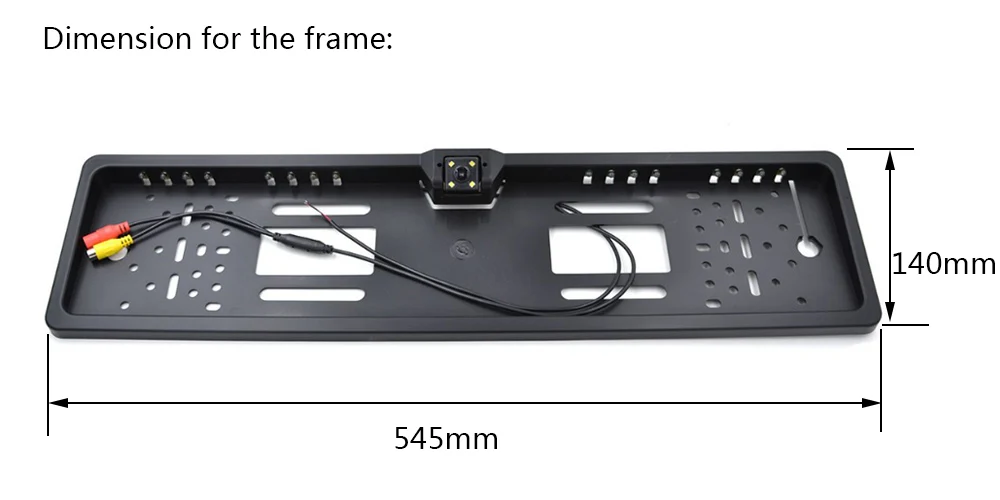 Водонепроницаемая Автомобильная рамка для номерного знака, камера заднего вида, 16 светодиодный, камера ночного видения для автомобиля, резервная камера с подсветкой