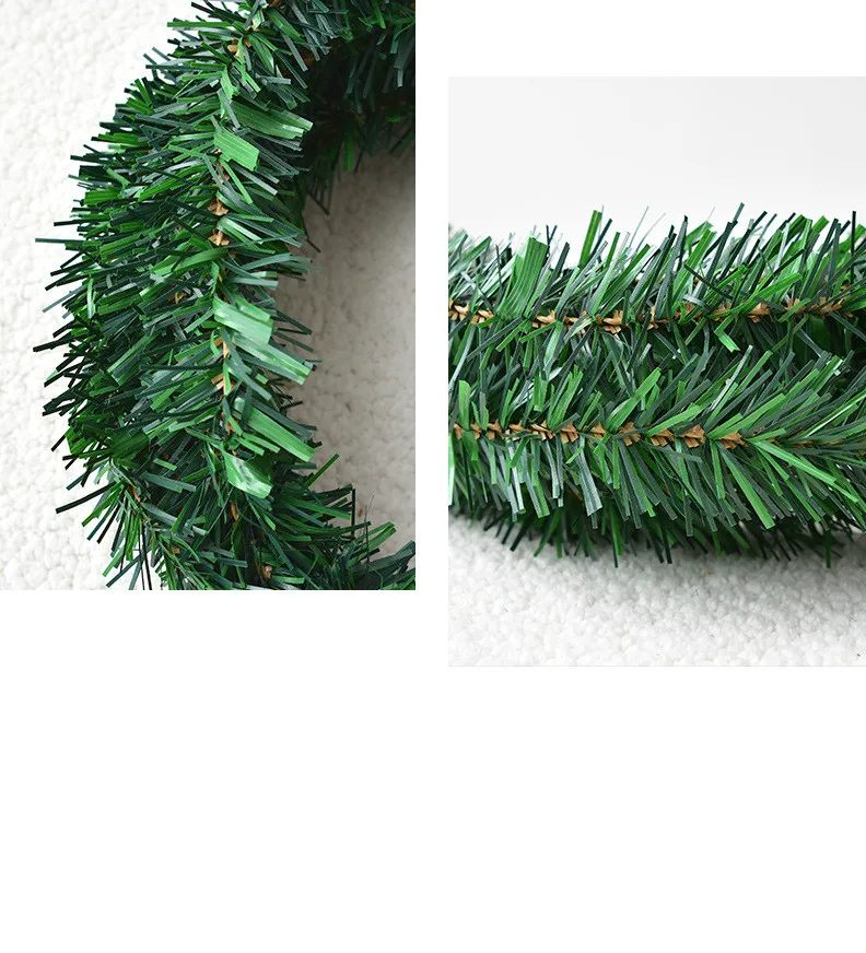 1 шт. 5,5 м Рождественская гирлянда из сосны, декоративная зеленая Рождественская гирлянда, искусственная Рождественская елка, украшение из ротанга, баннер