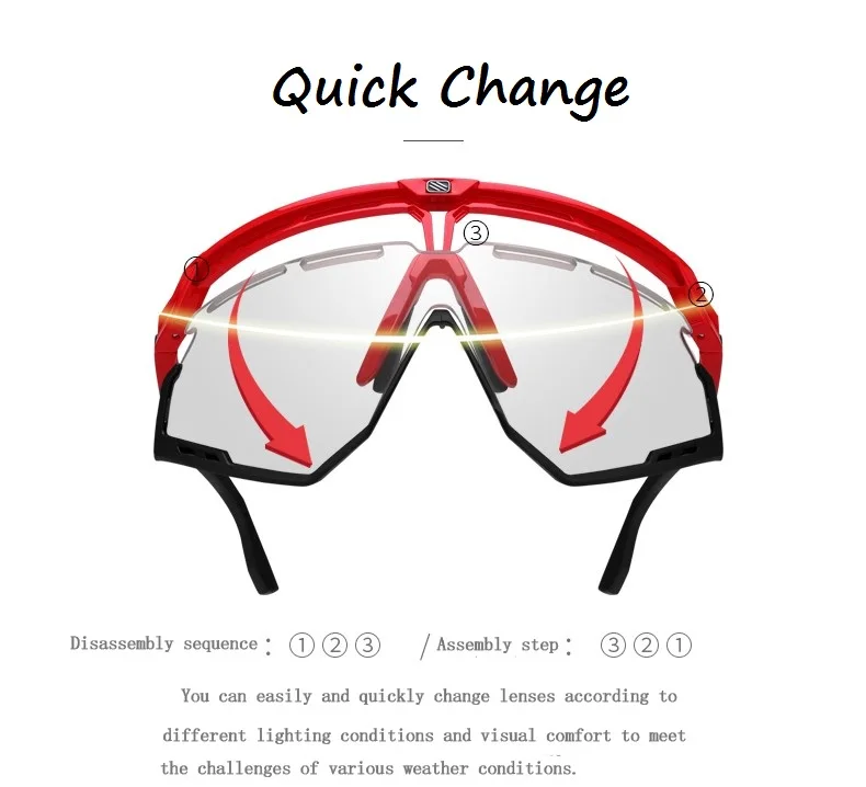 RUDY PROJECT Новые солнцезащитные очки, меняющие цвет, очки с покрытием, унисекс, для езды, вождения, спортивные очки, Италия, импортные, флуоресцентные