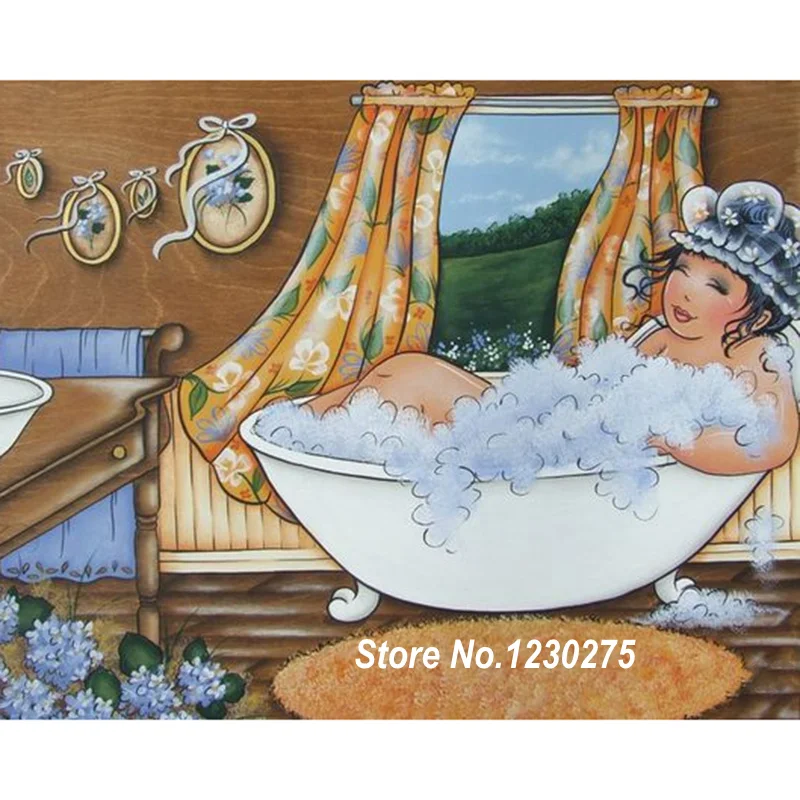 

Diamond Embroidery Woman Bathing Diy 5D Diamond Painting Cross Stitch Rhinestones Full Square Diamond Mosaic FG144