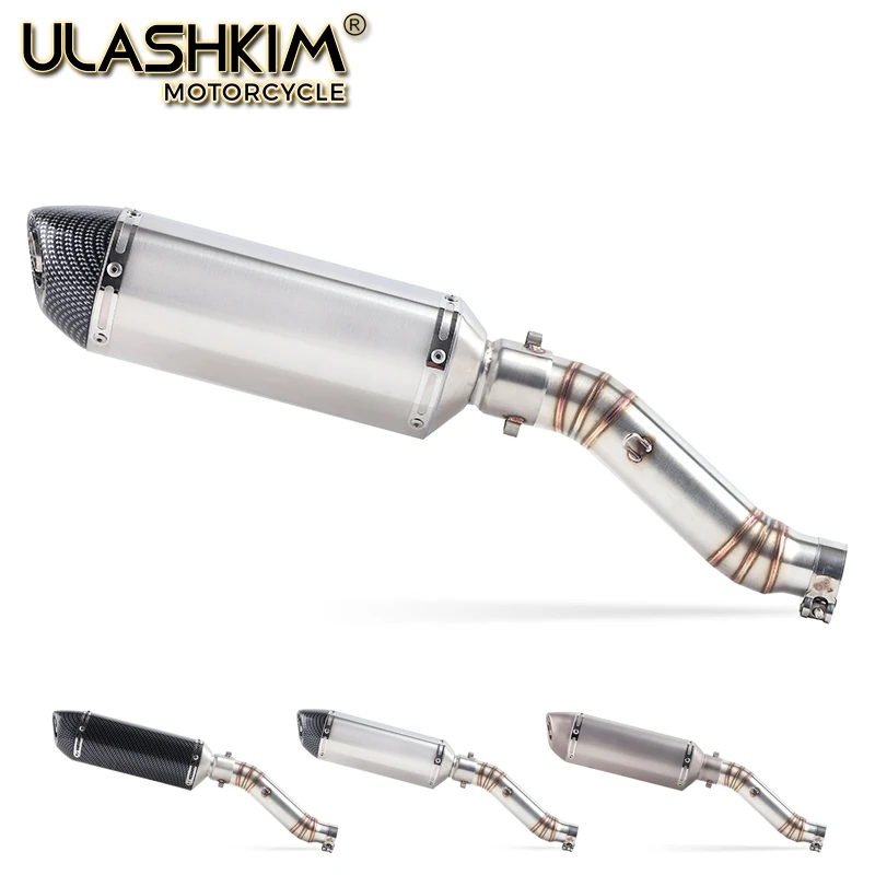 

Motorcycle Full Exhaust System Muffler Escape Modified Contact Middle Link Pipe Tube Slip On For Honda CBR300 CBR300R