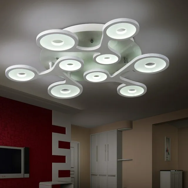 home lighting guide. flush mount modern ceiling light for living room circular acrylic guide plate lamparas techo home lighting