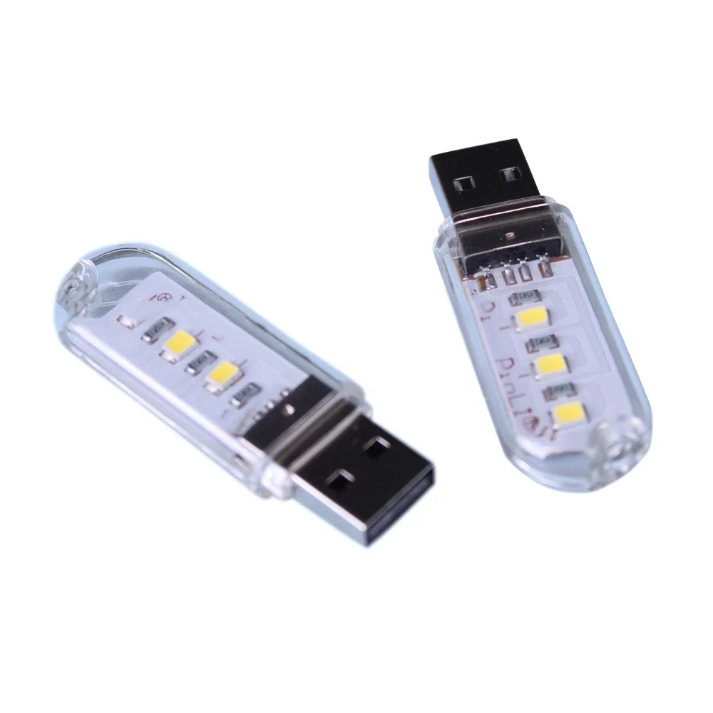 

3leds/8leds 5730 SMD Book lights Mini Protable USB Night light For PC Laptops Computer Mobile Power