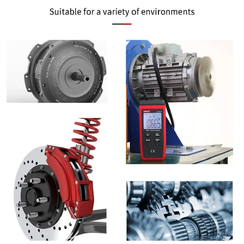 UNI-T Мини цифровой лазерный тахометр UT373 Бесконтактный тахометр диапазон измерения 10-99999 ОБ/мин Тахометр одометр км/ч подсветка