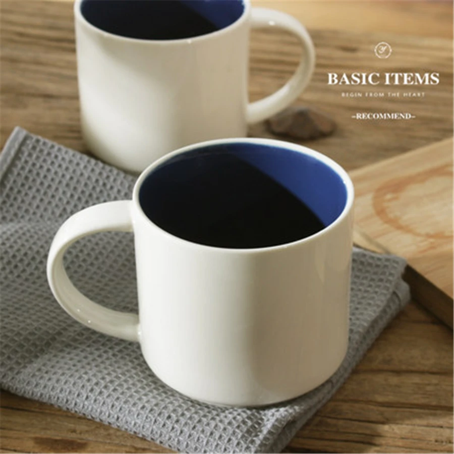 Пара винтажных керамических кофейных кружек чашка для чая Fincan Home Big Copo Tumbler