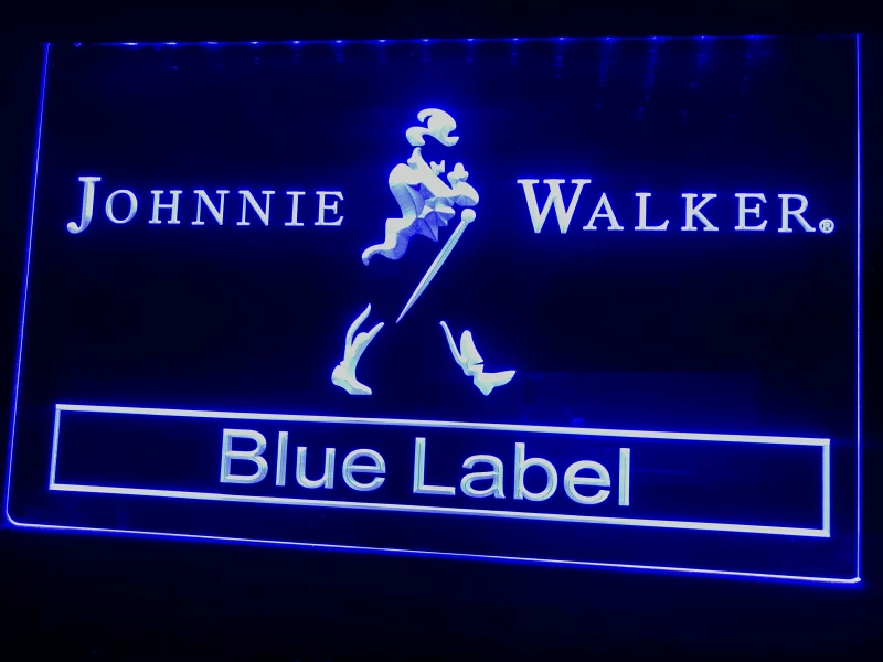 A147 Johnnie Walker Blue Label Bar Nr Led Neon Light Sign | Дом и сад