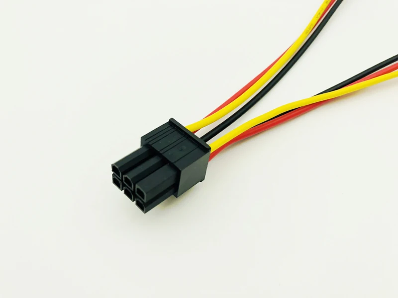5 шт./лот двойной 4 Pin к 6 Molex PCI E внешняя видеокарта кабель питания конвертер