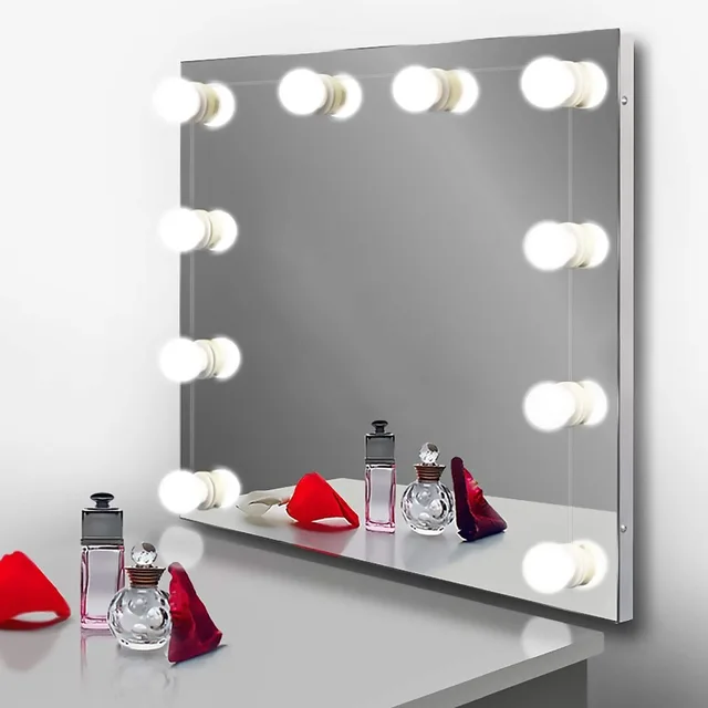 Hollywood Style Led Vanity Mirror Lights Kit With Dimmable Light 10 Hollywood Style Led Vanity Mirror Lights Kit With Dimmable Light 10 Bulbs For Makeup Table Set In Dressing