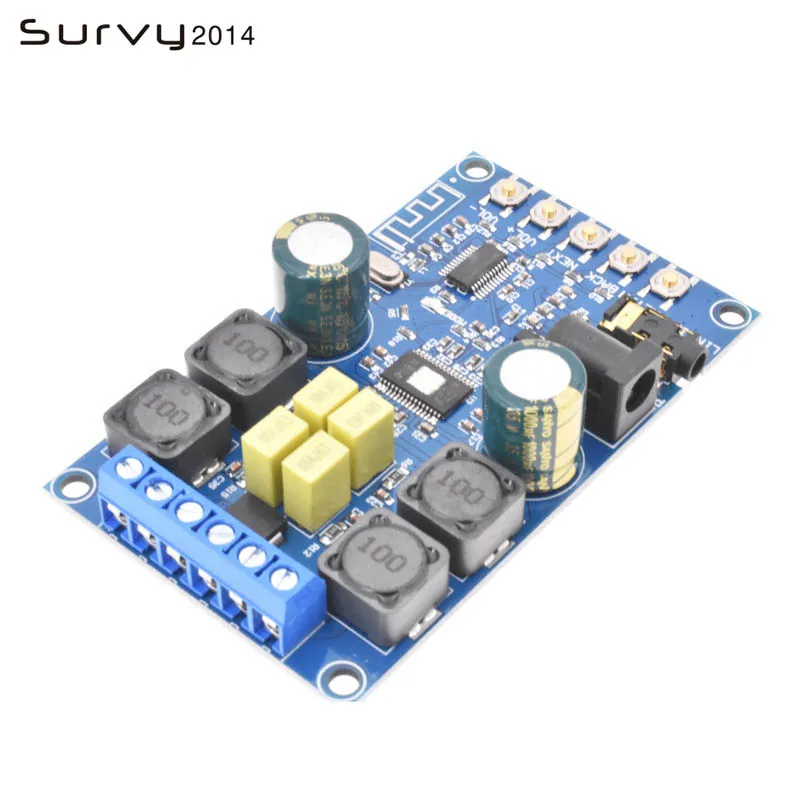 

TPA3116 Bluetooth Amplifier Board Digital Amplifier Wireless Audio Amp Board Headphone 2 Channel 50W+50W With Protective Shell