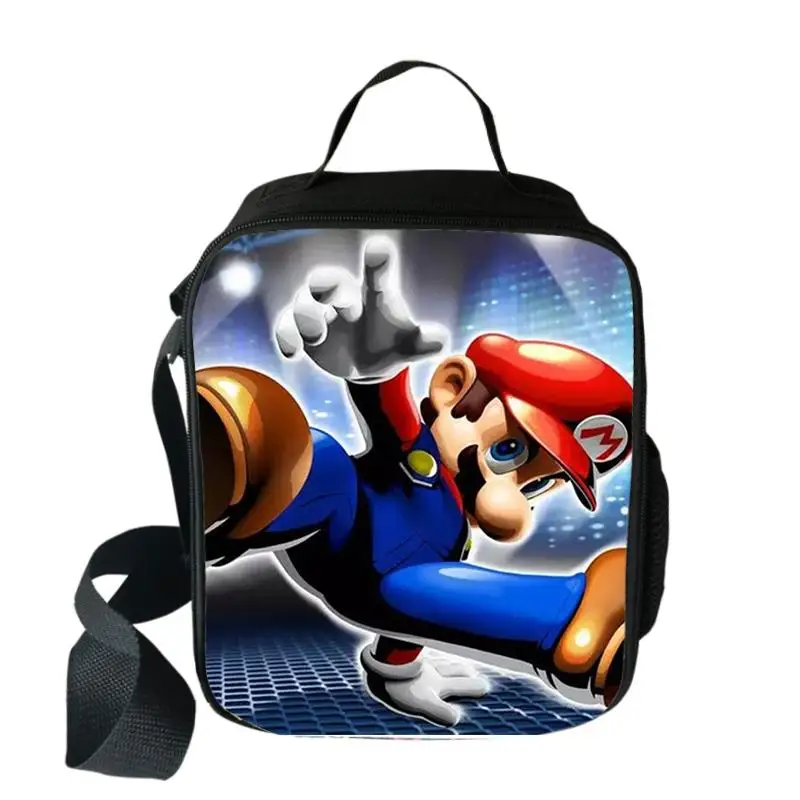 Мультяшный Марио Bros Sonic Boom Hedgehogs сумка для еды на пикник дорожная сумка для хранения еды Детская сумка для мальчиков и девочек Bento сумка-мессенджер - Цвет: 002