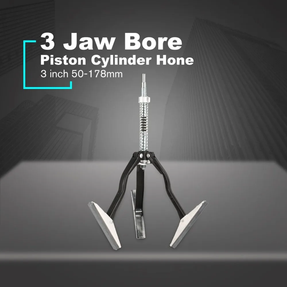 

3 Jaw Bore Honing Tool Adjustable Car Engine Brake Piston Cylinder Hone Tool Flex Shaft With 3 Grinding Stones Tool