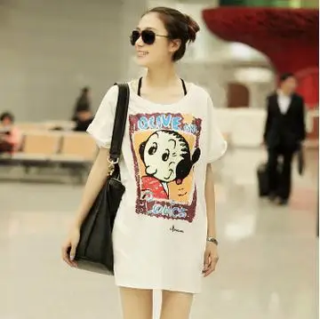 

Loose Short-sleeved Cotton Maternity T-shirt 2019 Summer New Round Neck Print Pregnancy Tops Clothes for Pregnant Women SH-1319