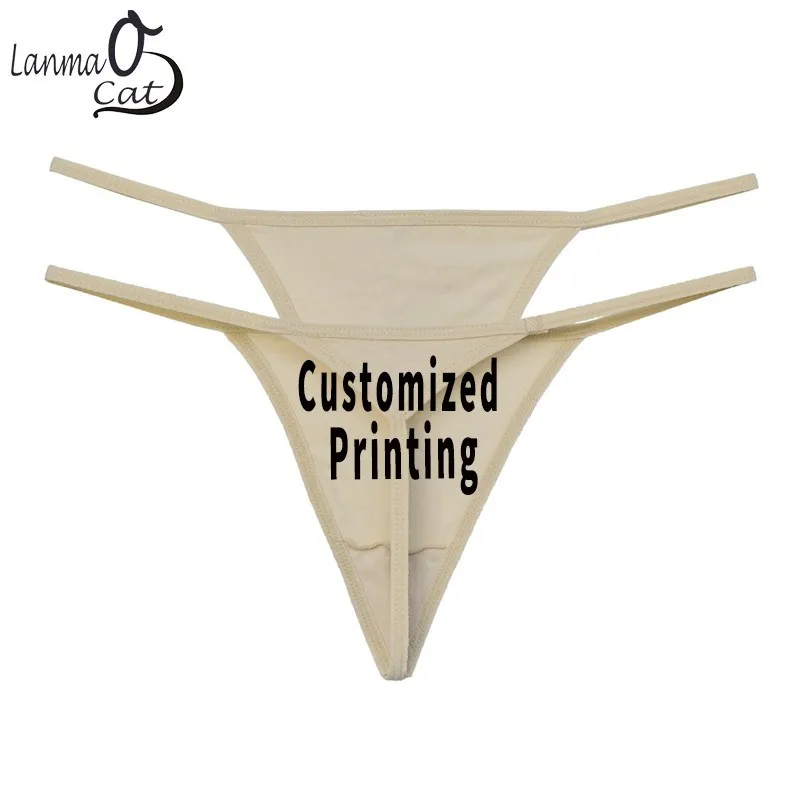 

Lanmaocat Women's Panties G String Personalized Underwear Thongs Custom Panties Plus Size Sexy Thongs Cotton Panty Free Shipping