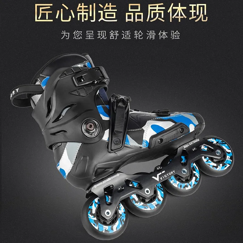 الشريحة التزلج يوصي الكبار حذاء تزلج بعجلات الأحذية الأسطوانة للانزلاق الشارع أرض الأسفلت الفرامل سباق الأزرق الأحمر الأسود 36-44