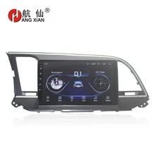 Повесить XIAN 9 “Quadcore Android 8,1 радио автомобиль hyundai Elantra 2016 dvd-плеер автомобиля gps навигации мультимедиа WI-FI