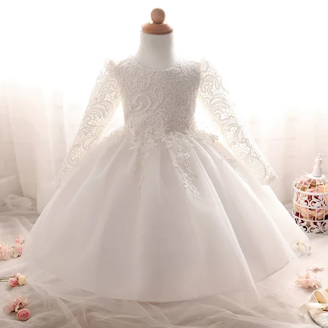 Princess Charlotte's Christening Product Features smooth and comfortable White satin big pink bow on front of the dress.