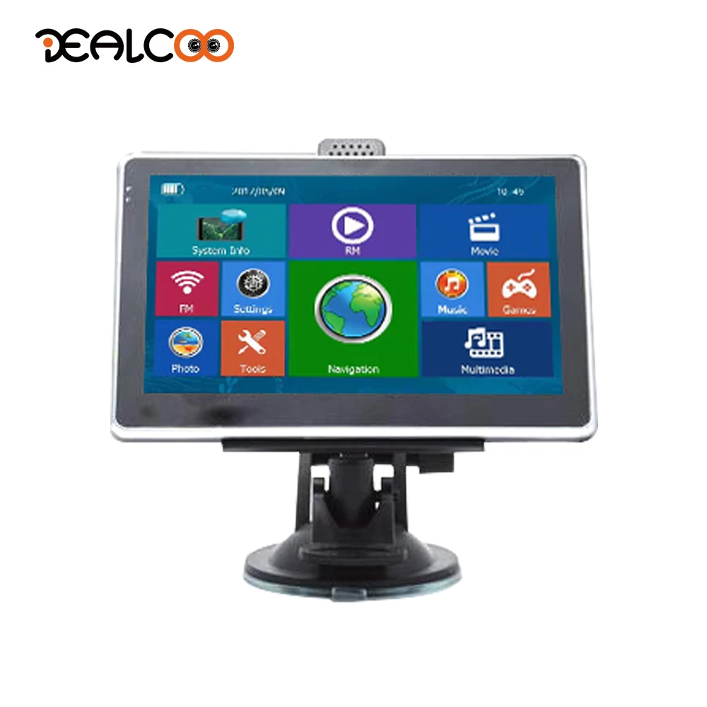 Dealcoo 5 дюймовый автомобильный gps спутниковой навигации WinCE6.0 128 M/8G fm передатчик