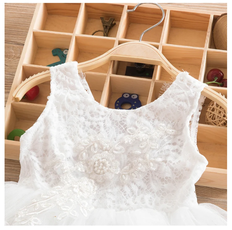 Vestido de Moda a Céu Roupas para Crianças Rendas de Manga Vestido de Princesa Meninas Aberto Quinzena Comprida Menina Branco 15 Cheap Vestidos