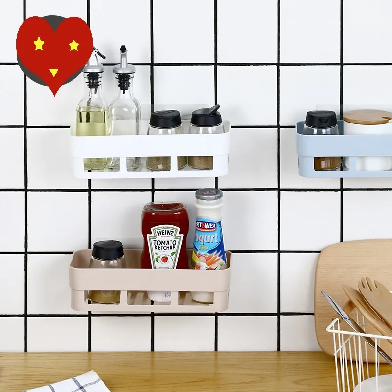 

Bathroom Accessories Sets Bathroom Shelf Wall Hanging Punch-free Storage Rack Wall Suction Wall Plastic Toilet Bathroom Tripod