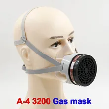 A-4 защитная маска высокого качества силикатный прозрачный респиратор gasmaske пестициды краски распыления промышленной безопасности защитная маска