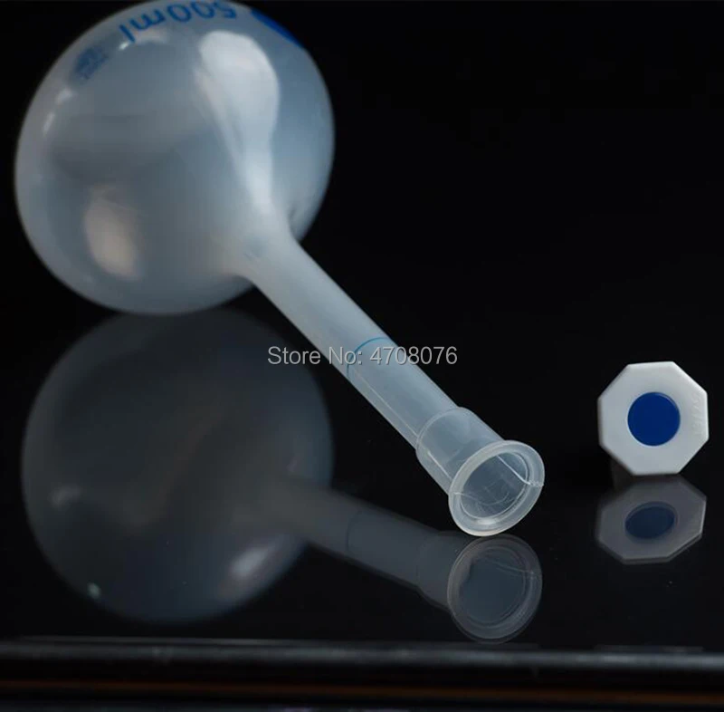 PP graduated volumetric flask with stopper Plastic lab measuring flask Graduated bottle for chemical test 25-50-250-500-1000ml