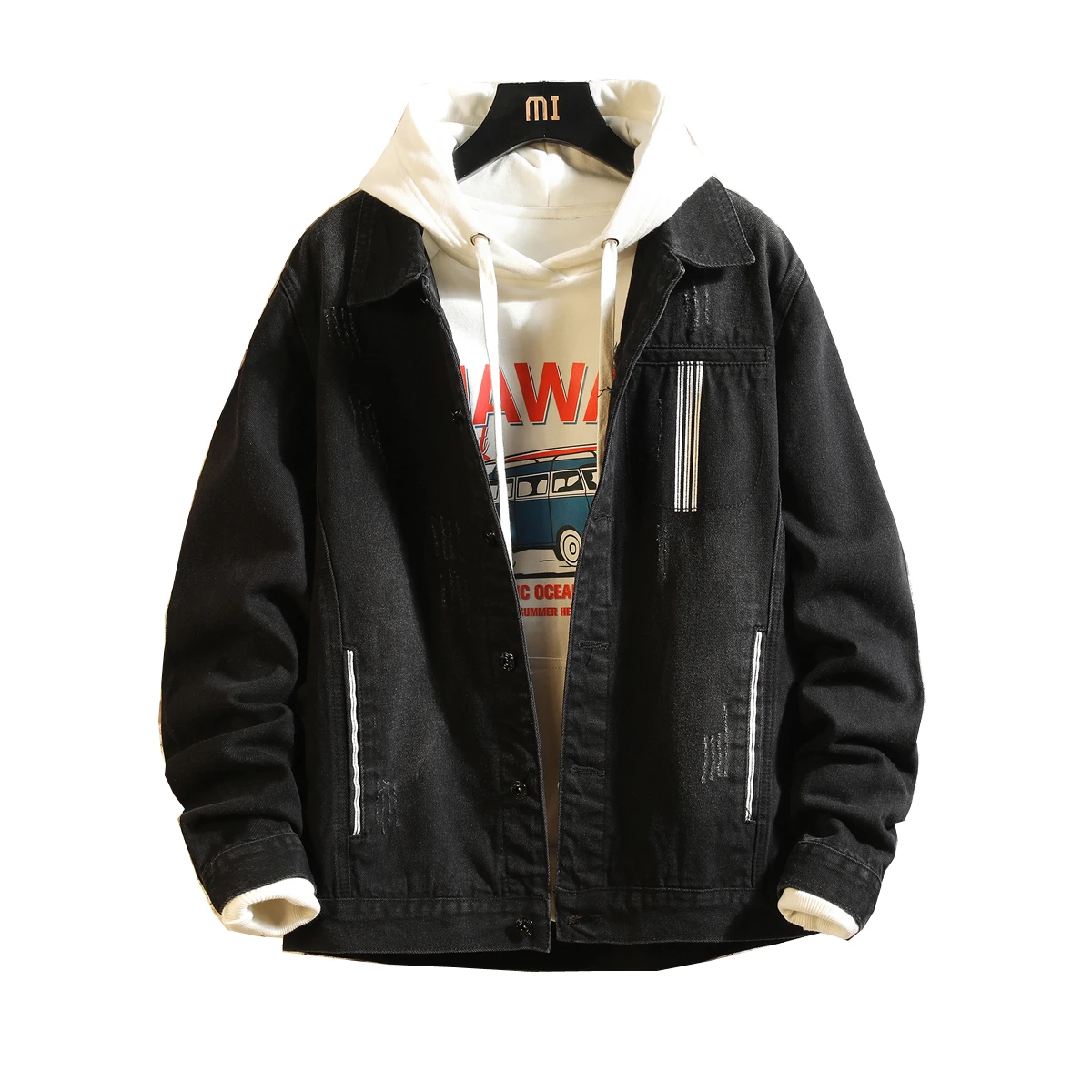 

2019 Cotton Solid Denim Jacket Mens Spring Autumn Casual Slim Fit Bomber Jackets Men Jean Jacket Mens Outwear Male Cowboy S-5XL