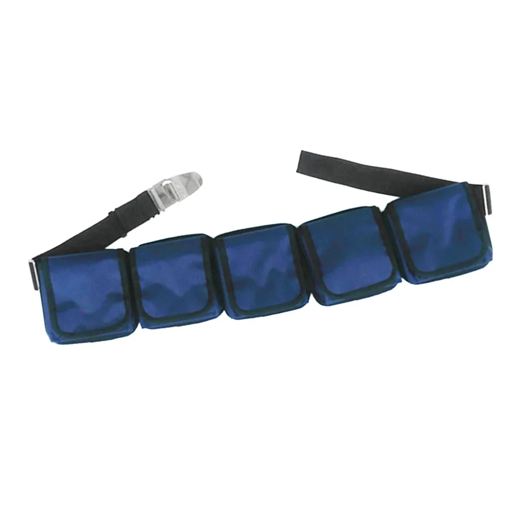 Heavy Duty Scuba Diving Pocket Pouch Weight Belts - Belt 4.9ft x 2'' Pocket 6.3'' x 6.3''