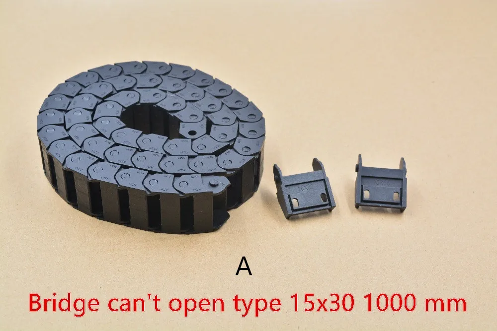 Мост Тип пластик 15 мм x 30 мм цепь с концевыми соединителями L 1000 мм гравировальный станок кабель для ЧПУ