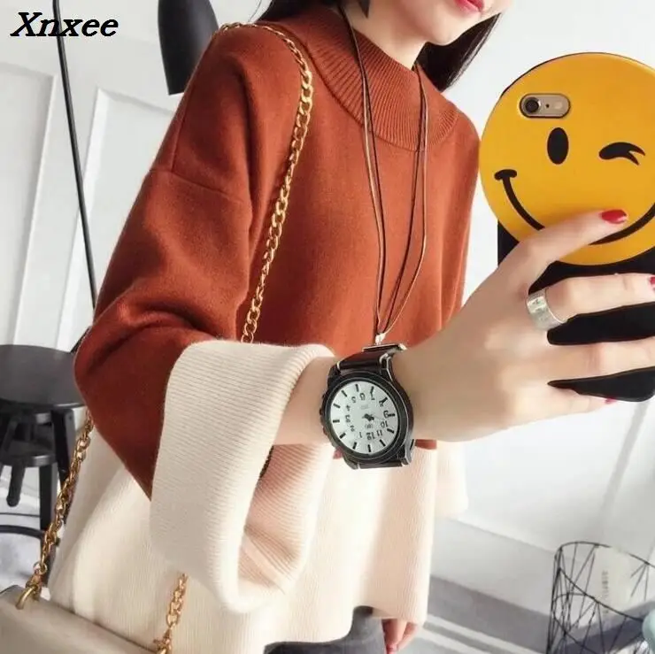 2018 Winter women's blouse New Fashion autumn women sweater plus size women slim pullover sweater women long-sleeve sweater