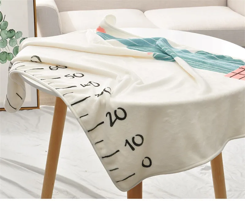 Для младенцев, наряд для фотосессий супер мягкие фланелевые детские одеяло-Ростомер Cut для записи роста месяц Одеяло новорожденных фон для фотосъемки из ткани
