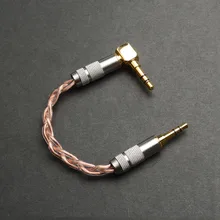 OKCSC Male to Male Audio Stereo Cable AUX Connection 3 5 mm jack For Headphone Amplifier L Type one side