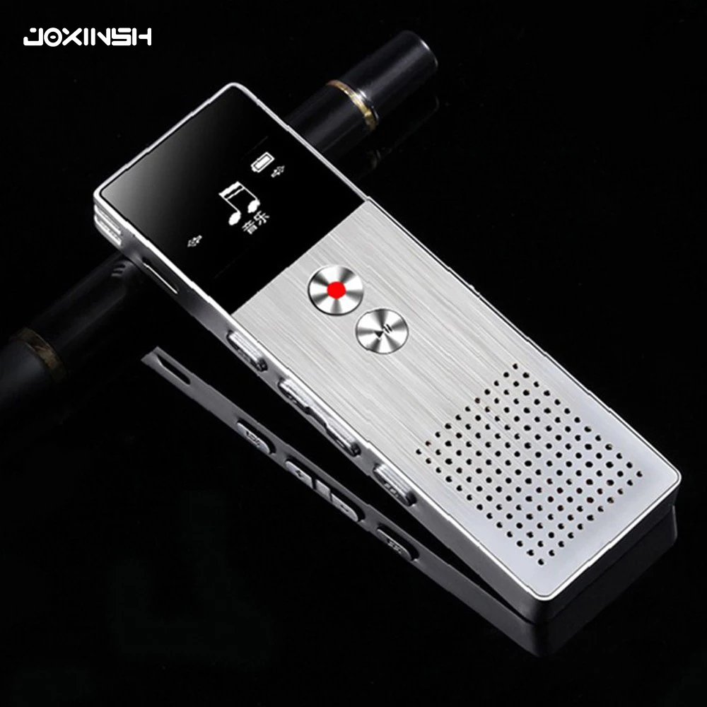 

8GB Mini Flash Digital Voice Recorder Dictaphone MP3 Music Player Gravador de voz Support TF Card Built-in Loudspeaker